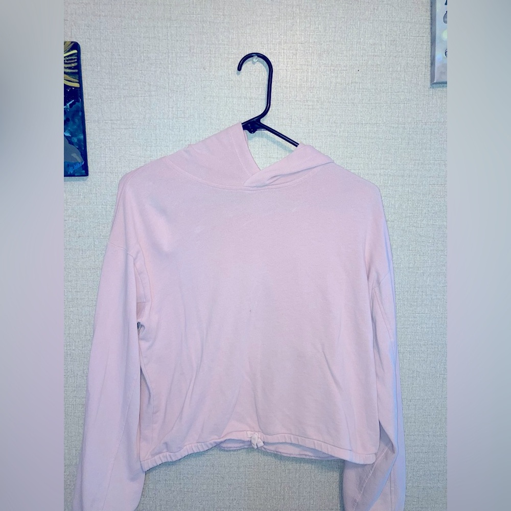 Old Navy baby pink Cropped hoodie